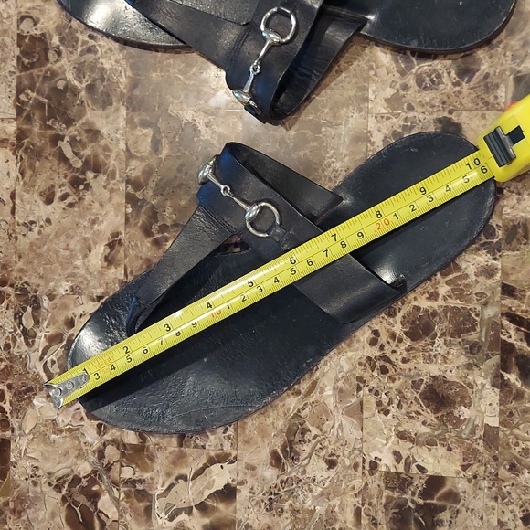 GUCCI Black Horsebit sandals Size 8 1/2 - Picture 7 of 7